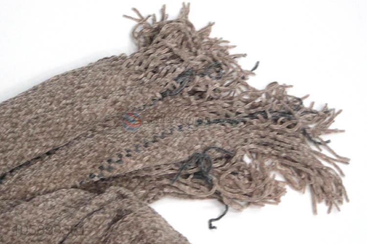 Wholesale low price women winter warm chenille scarf