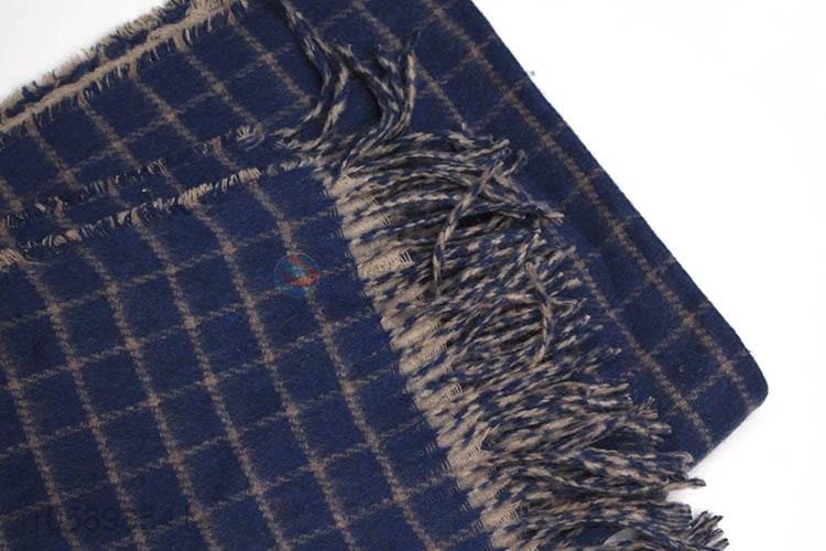 China factory price fashion women check pattern winter warm scarf