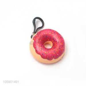 Top quality pu material donut key chain key rings