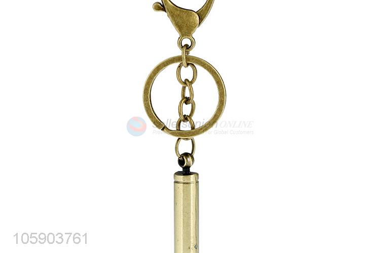 Made in China personalized alloy pendant retro bullet key chain