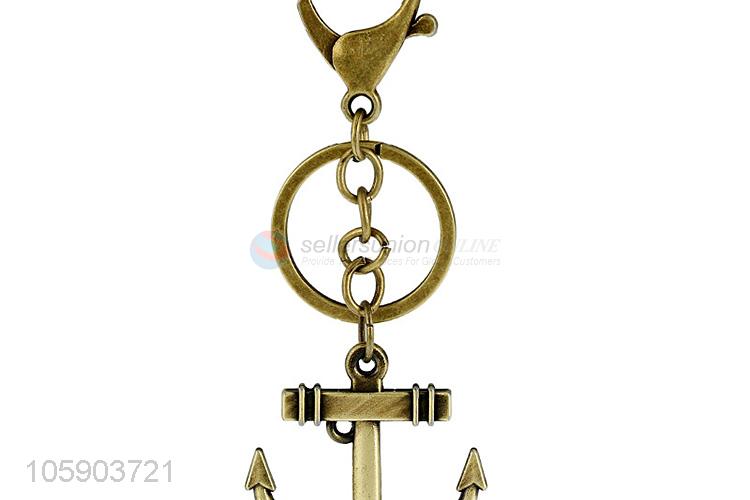 Popular design personalized alloy pendant retro anchor key chain