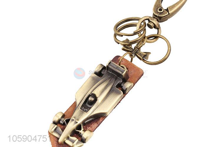 Top manufacturer 4x4 vehicle alloy pendant key chain leather key ring