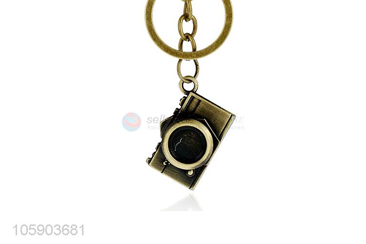 Factory promotional personalized alloy pendant retro camera key chain