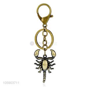 Latest design scorpion alloy pendant key chain key ring