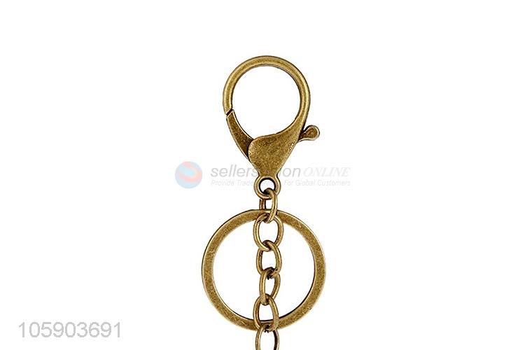 Cheap wholesale retro alloy anchor pendant key chain key ring