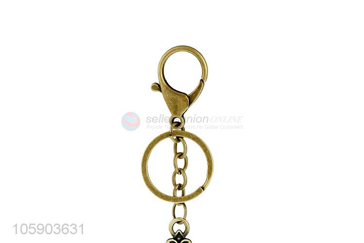 Wholesale custom cross alloy pendant key chain key ring