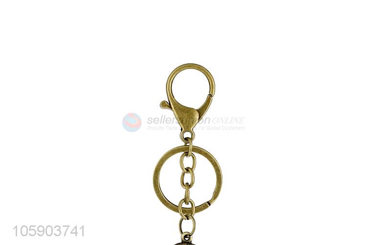 Factory wholesale key chain with retro leaf charms