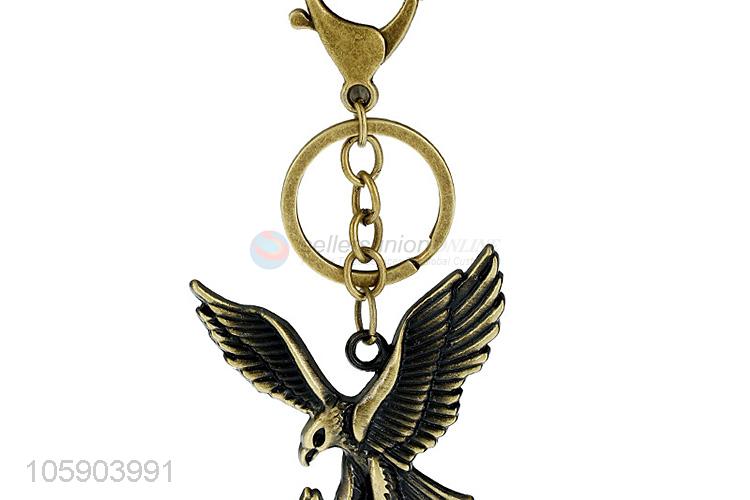 OEM factory eagle alloy pendant key chain key ring