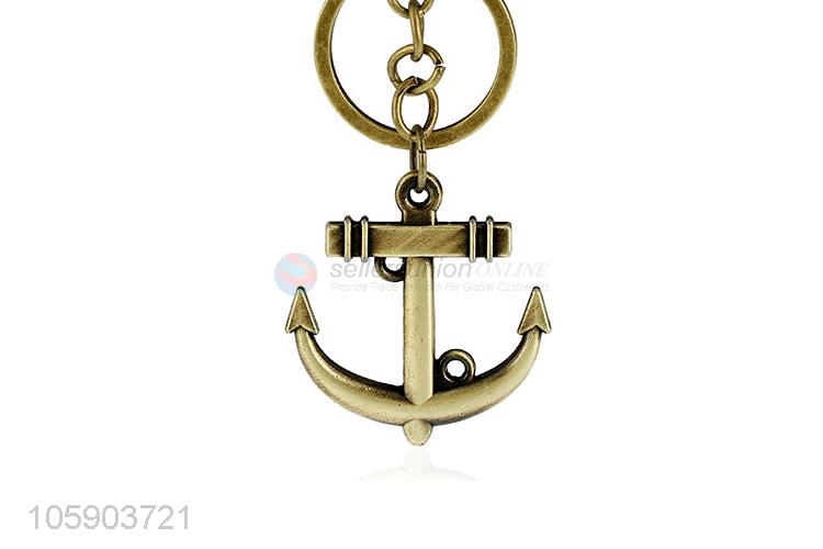 Popular design personalized alloy pendant retro anchor key chain