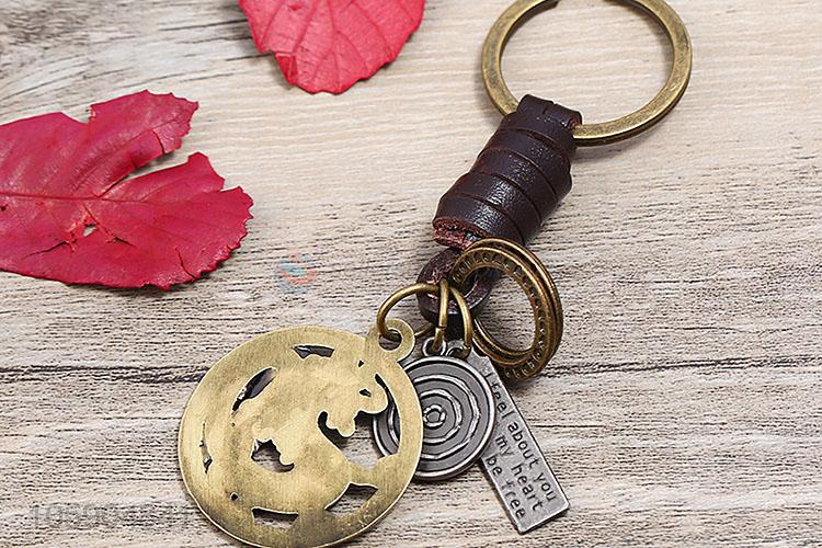 New arrival personalized alloy pendant retro dragon leather key chain