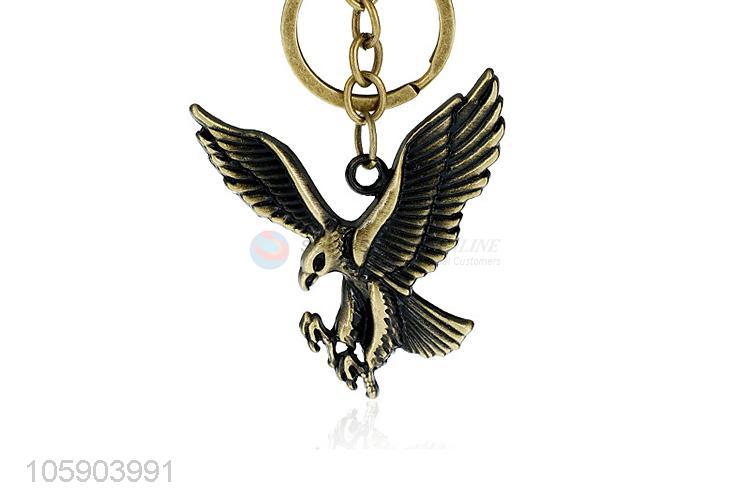 OEM factory eagle alloy pendant key chain key ring