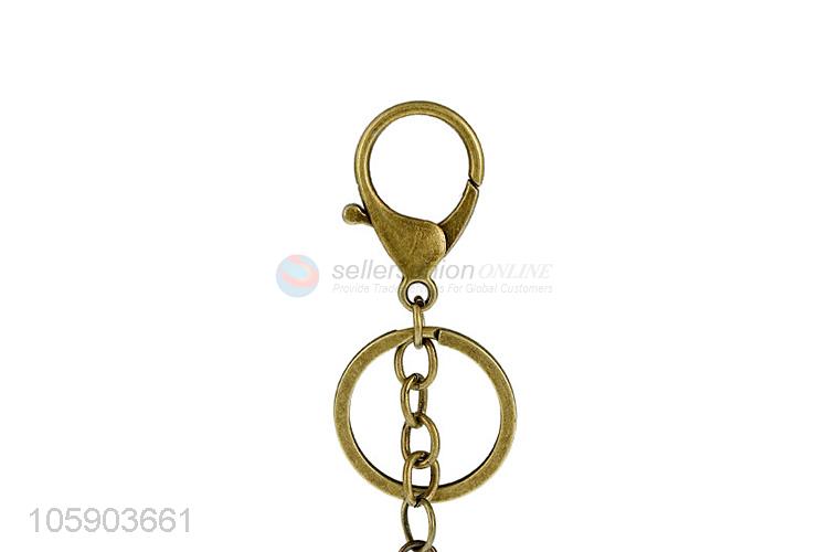 Competitive price key chain with retro fishbone charms