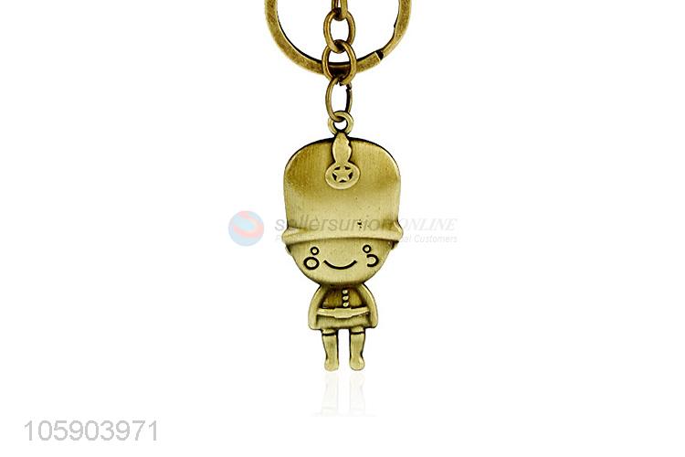 China suppliers retro alloy soldier pendant key chain