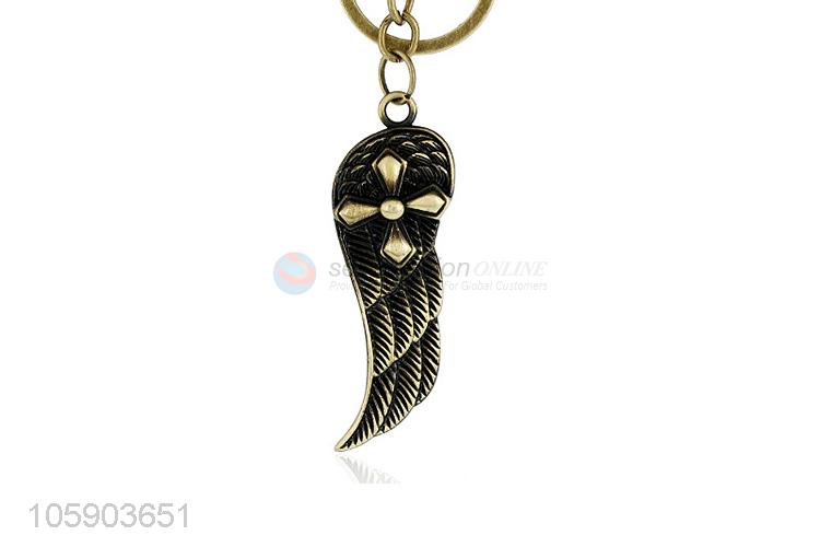 ODM factory retro delicate alloy wing pendant key chain