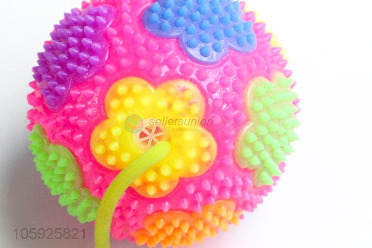 Top manufacturer children TPR toy ball spiky flower ball