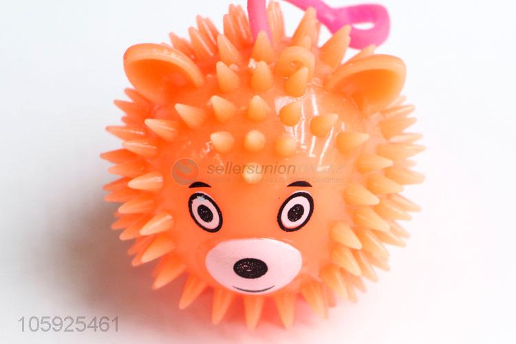 China manufacturer children TPR puffer ball spiky bear head ball