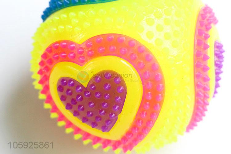 Direct factory supply children TPR toy ball spiky heart ball