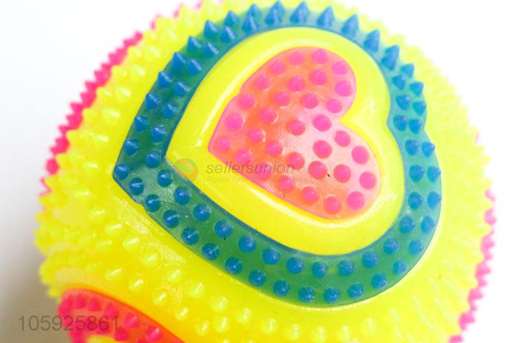 Direct factory supply children TPR toy ball spiky heart ball