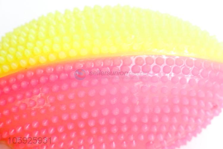 China manufacturer kids TPR toy ball spiky rugby ball