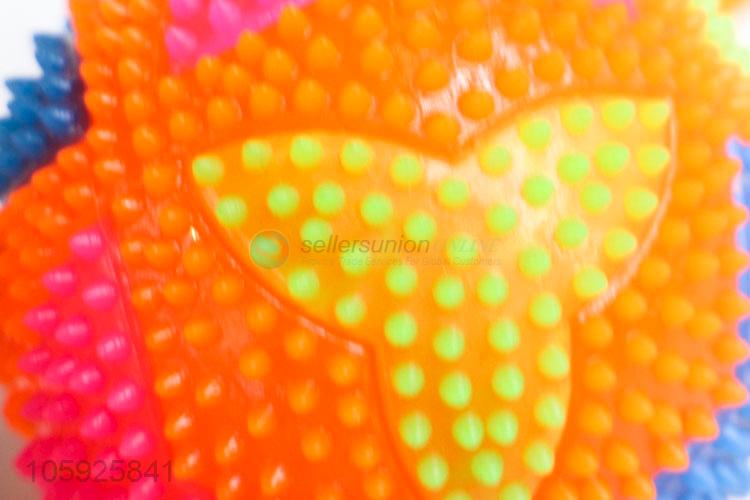 Factory price children TPR toy ball spiky leaf ball