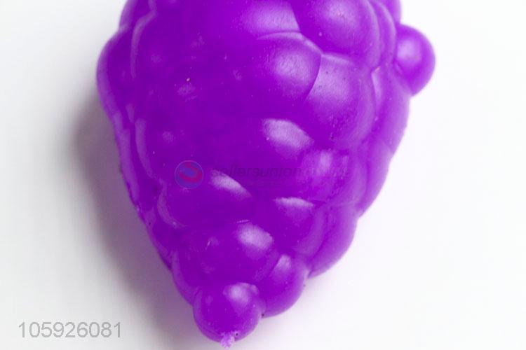 Promotional cheap kids stress toy grape venting ball