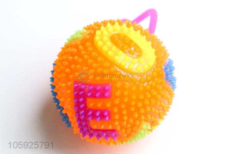 Popular design kids TPR toy ball spiky letter ball