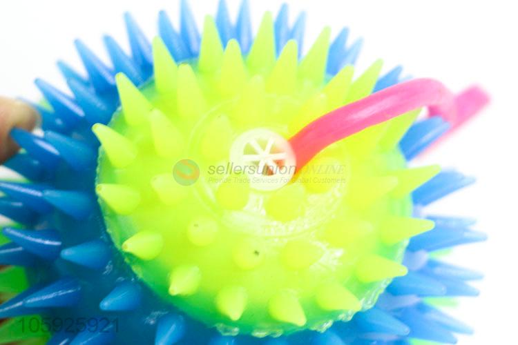 Customized cheap children TPR toy ball spiky 4-color ball