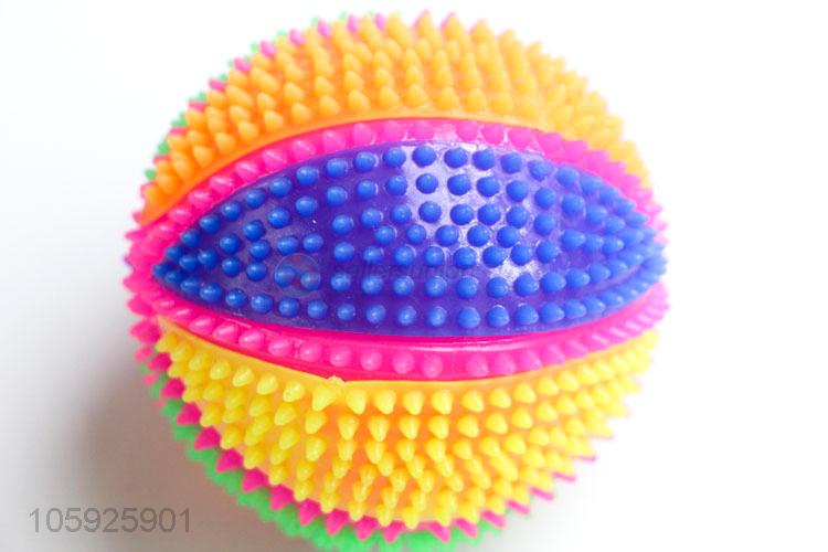 Customized cheap children TPR toy ball spiky colorful ball