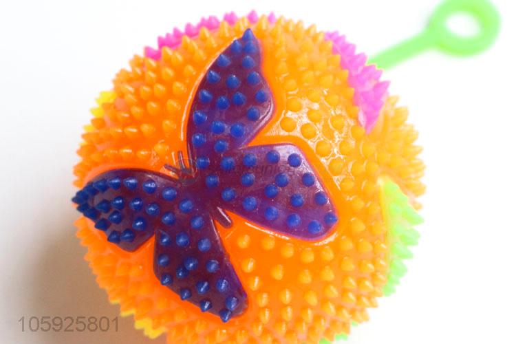 Professional suppliers children TPR toy ball spiky butterfly ball