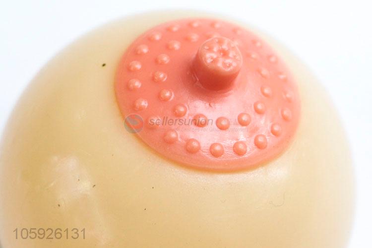 Low price children stress toy breast venting ball