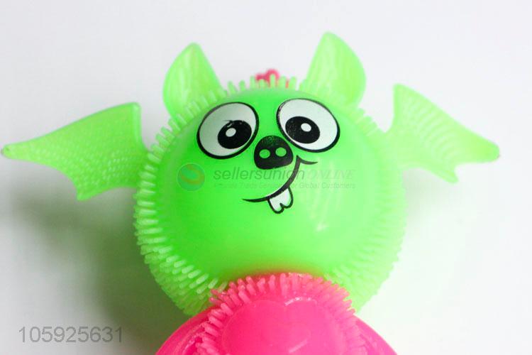 Factory sales kids TPR puffer ball spiky long-legged bat ball