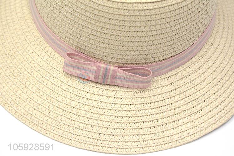 High quality summer fashion woven sun hats for kids beach straw hat