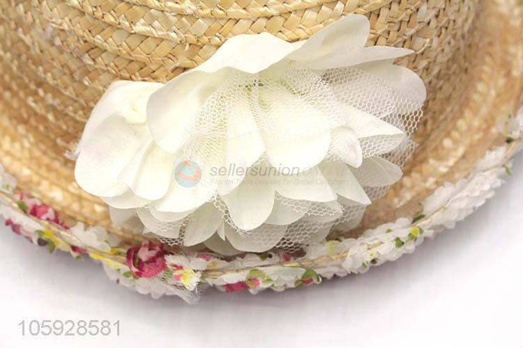 Children wheat straw fedora hats kids cheap child summer hat