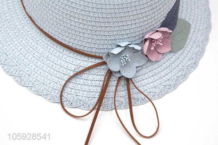 Wholesale summer beach paper kids straw hat