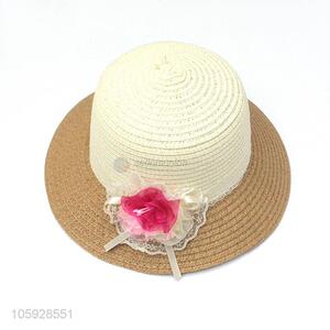 Competitive price directly straw beach hats kids sun visor hats