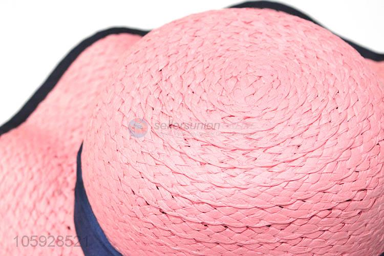 Top quality  fashion beach cap outside fedora kids straw hat