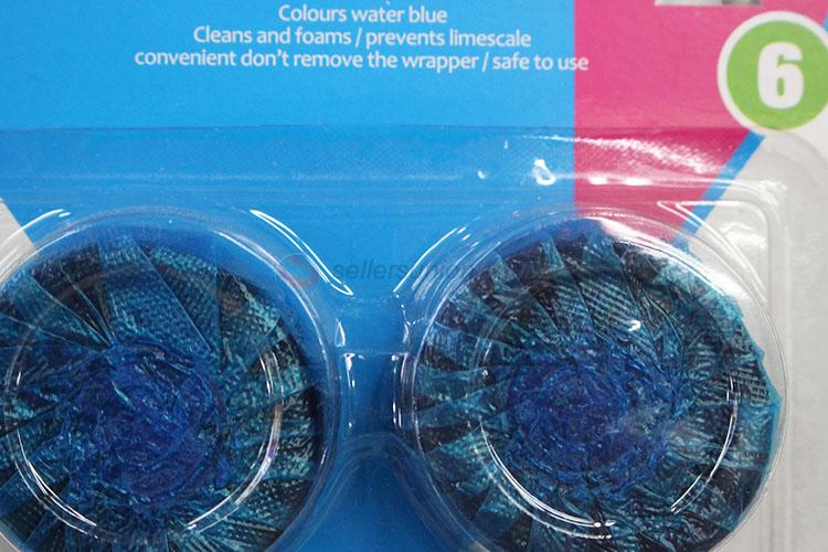 Direct Price 6pcs 50g Toilet Bowl Cleaner Blue Bubble Flush Block Toilet Blue Block