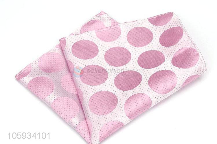 Best Quality Wave Point Pattern Business Handkerchief For Men