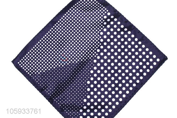 Custom Wave Point Pattern Business Pocket Squares For Man