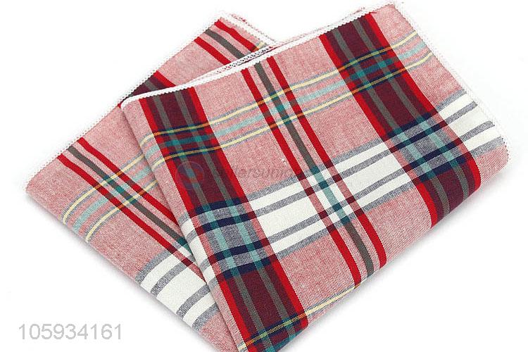 Custom Plaid Business Pocket Square Men Handkerchiefs