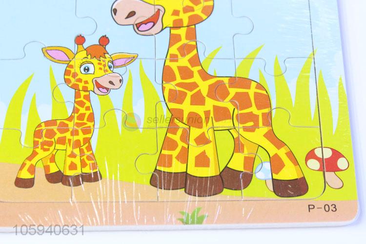 China Factory Cartoon Wooden Educational Toys Puzzle