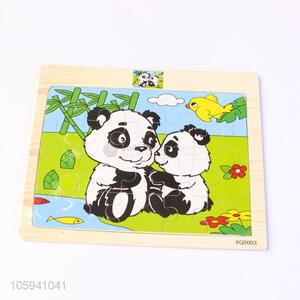 Top Sale Cartoon Panda Toys Wooden Puzzle For Kids