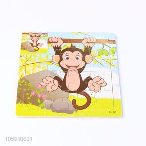 Factory Promotional Cartoon Education Wooden Toy Jigsaw Puzzles