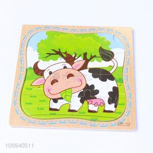 Superior Quality Cartoon Cow Kids Learning Toy Cartoon Puzzle