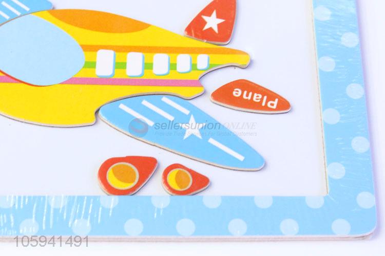 New Products Cartoon Pattern Educational Wood Magnetic Puzzle for Baby