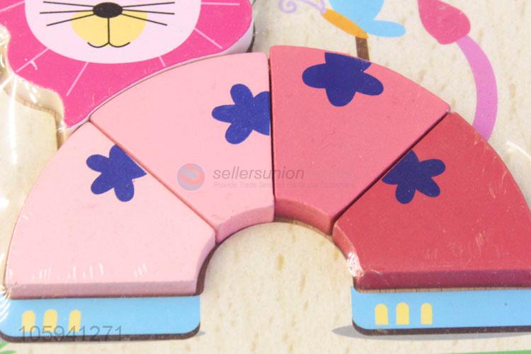 Factory Sale Cute Toys Wooden 3D Puzzle For Kids