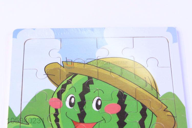 Competitive Price Cartoon Watermelon Baby Early Educational Toy Puzzle