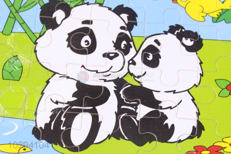 Top Sale Cartoon Panda Toys Wooden Puzzle For Kids