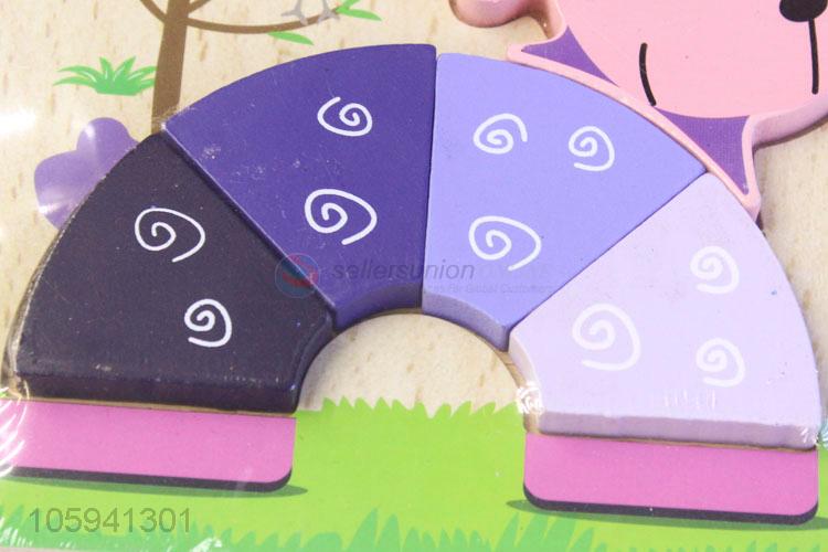 Factory Promotional Cartoon 3D Wooden Educational Toys Puzzle