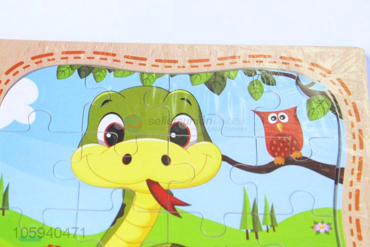 High Quality Cartoon Animal Children Cartoon Puzzle Wooden Puzzle